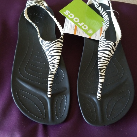 crocs zebra print
